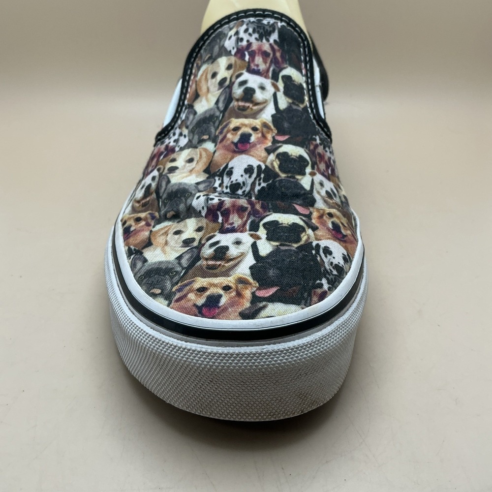 Vans X ASPCA Puppy Dog Faces Classic Slip Ons Men's 8.5 Women's 10 - Picture 7 of 16